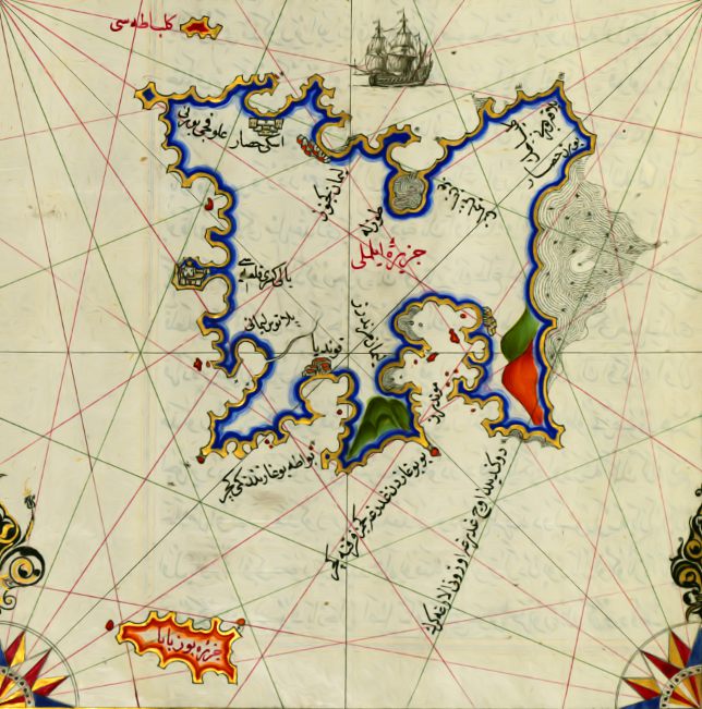 Limni adasının haritası