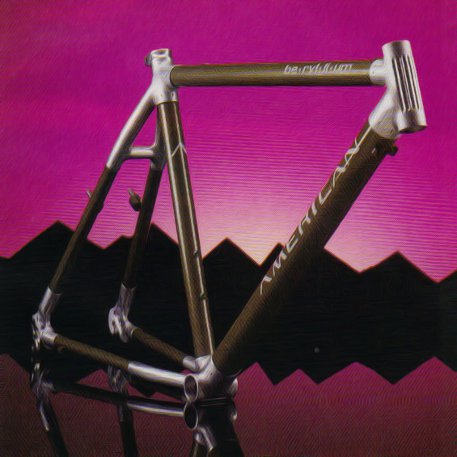 Berilyum alaşımı ile imal edilmiş bir dağ bisikleti gövdesi