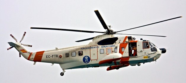 Bir İspanyol Sahil Güvenlik Helikopteri