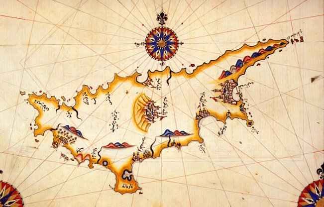 Kıbrıs Adası Haritası